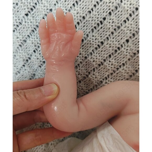 40cm Sleeping Baby 2kg Full Platinum Silicone Eyes Closed Reborn Baby Doll GIRL - Picture 13 of 16